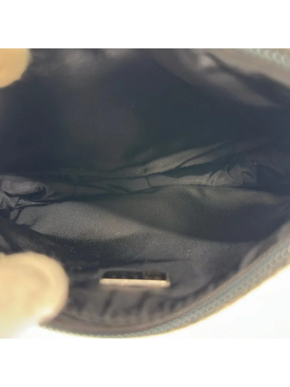 Prada Tote Bag Wool Gray